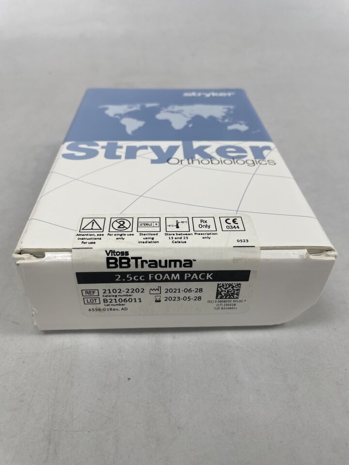 2102-2202 - STRYKER - BBTrauma 2.5cc Foam Pack , () - ( Expiry Date: 2023-05-28 )
