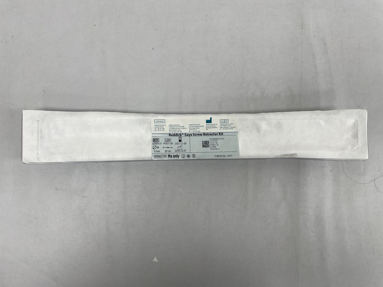 e2500-01 - LEMAITRE VASCULAR - Reddick-Saye Screw Retractor Kit, () - ( Expiry Date: 2021-11-28 )