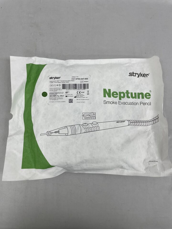 0703-047-000 - STRYKER - Neptune E-SEP Smoke Evacuation Pencil, Coated, 70mm Blade, Rocker Switch, () - ( Expiry Date: 2023-09-04 )