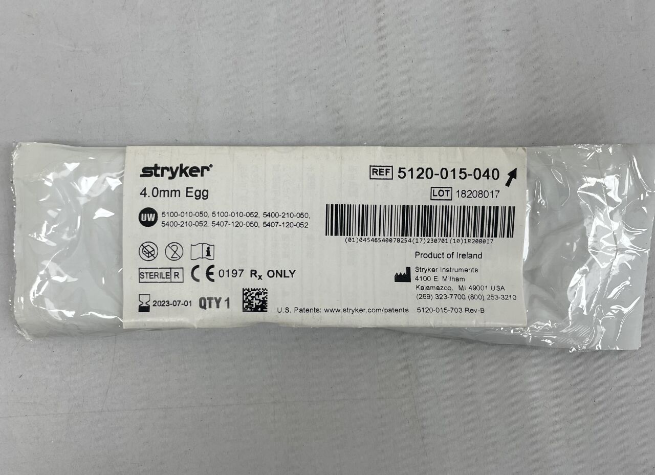 5120-015-040 - STRYKER - Egg Burr, 4 mm Head Diameter, (EA) - ( Expiry Date: 2023-07-01 )