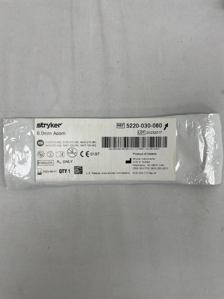 5220-030-060 - STRYKER - Precision Acron, 6 mm dia., (EA) - ( Expiry Date: 2023-09-01 )