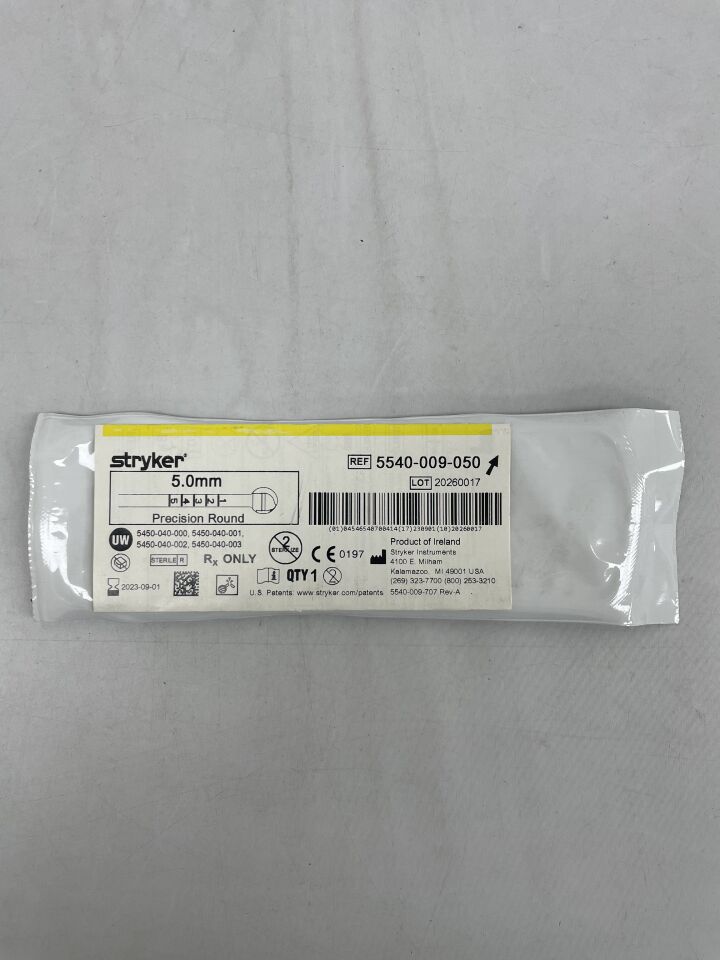 5540-009-050 - STRYKER - Precision Round Burr, 5 mm Head Diameter, (EA) - ( Expiry Date: 2023-09-01 )