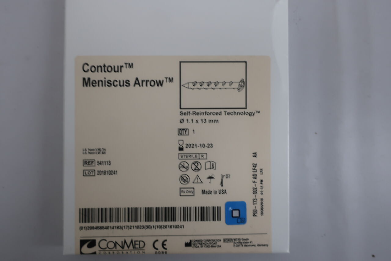 541113 - CONMED - contour meniscus arrow 1.1*13mm, (BOX/1) - ( Expiry Date: 2021-10-23 )