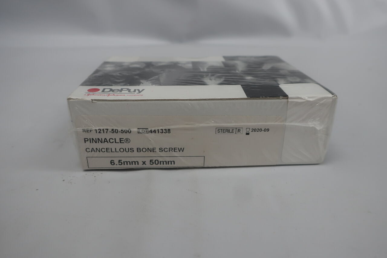 1217-50-500 - DEPUY - Cancellous Bone Screw, 6.5mm x 50mm, (BOX/1) - ( Expiry Date: 2020-09-01 )