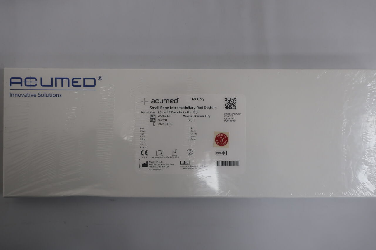 RR-3023-S - ACUMED - 3.0mm X 230mm Radius Rod, Right, (BOX /1) - ( Expiry Date: 2022-09-09 )