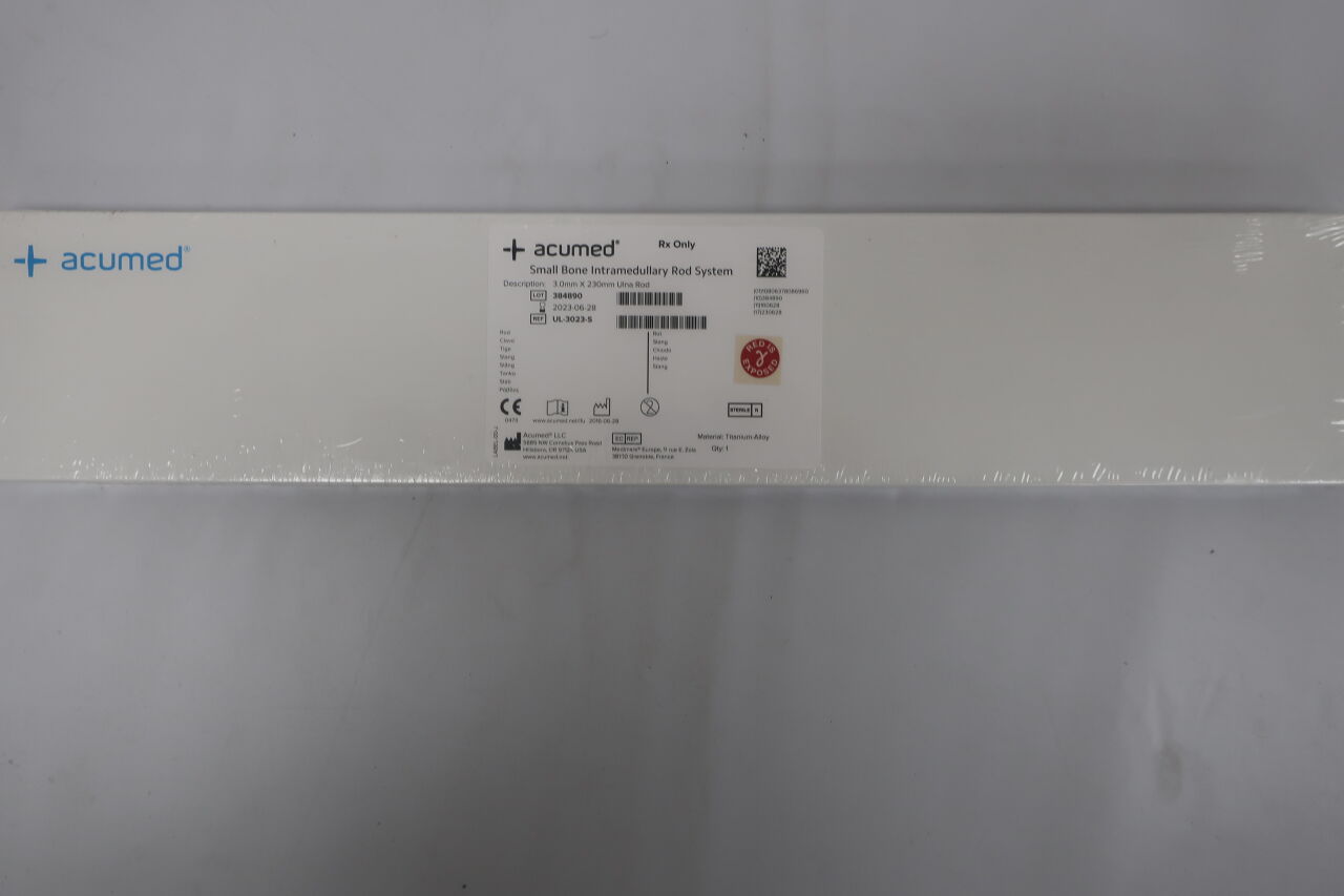 UL-3023-S - ACUMED - 3.0mm X 230mm Ulna Rod, (BOX /1) - ( Expiry Date: 2023-06-28 )