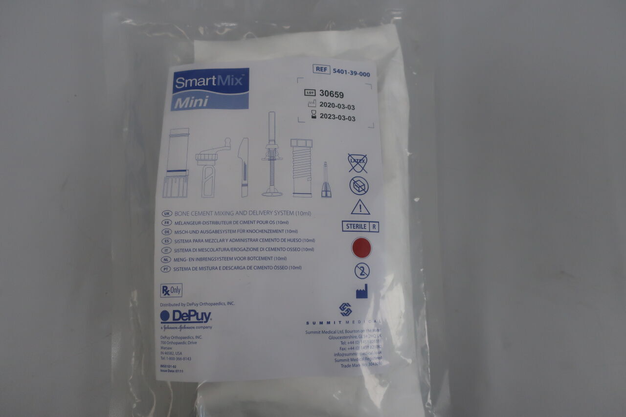 5401-39-000 - DEPUY - SmartMix Mini Bone Cement Mixing and Delivery System, 10 mL, () - ( Expiry Date: )