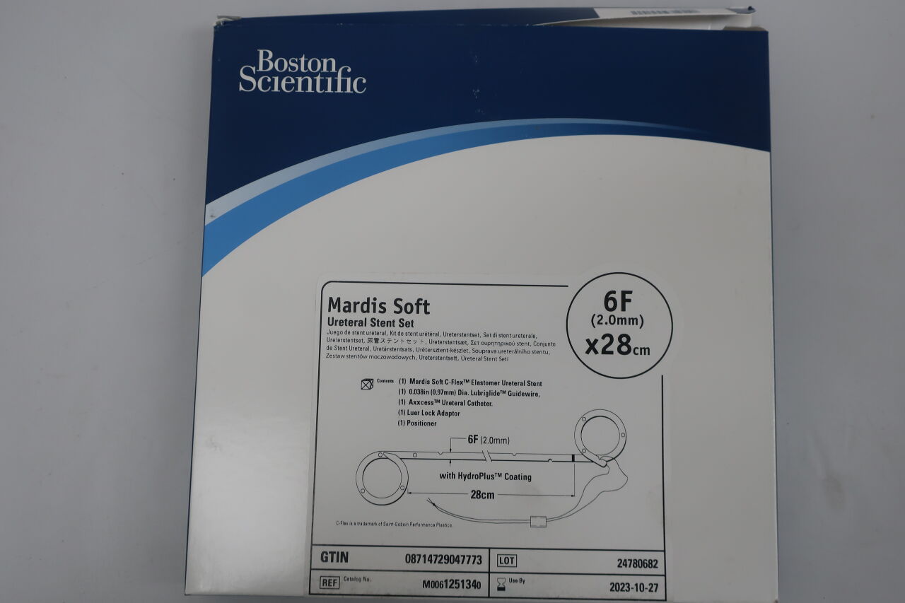 125134 - BOSTON SCIENTIFIC - Mardis Soft Ureteral Stent Set 6F x 28cm, (BX/1) - ( Expiry Date: 2023-10-27 )