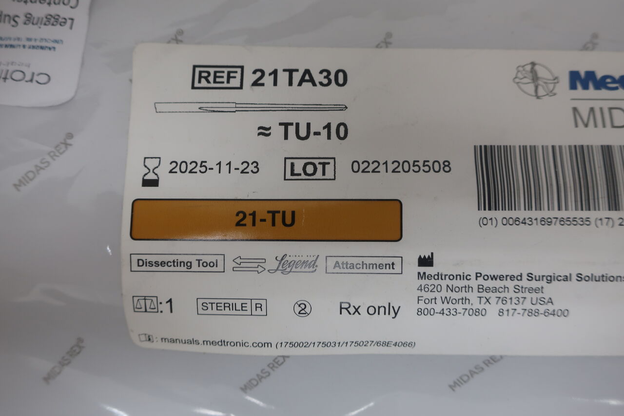 21TA30 - MEDTRONIC - Midas Rex Tapered Cutting Burr, 3 mm Head Diameter, 21 cm Length, () - ( Expiry Date: 2024-01-27 )