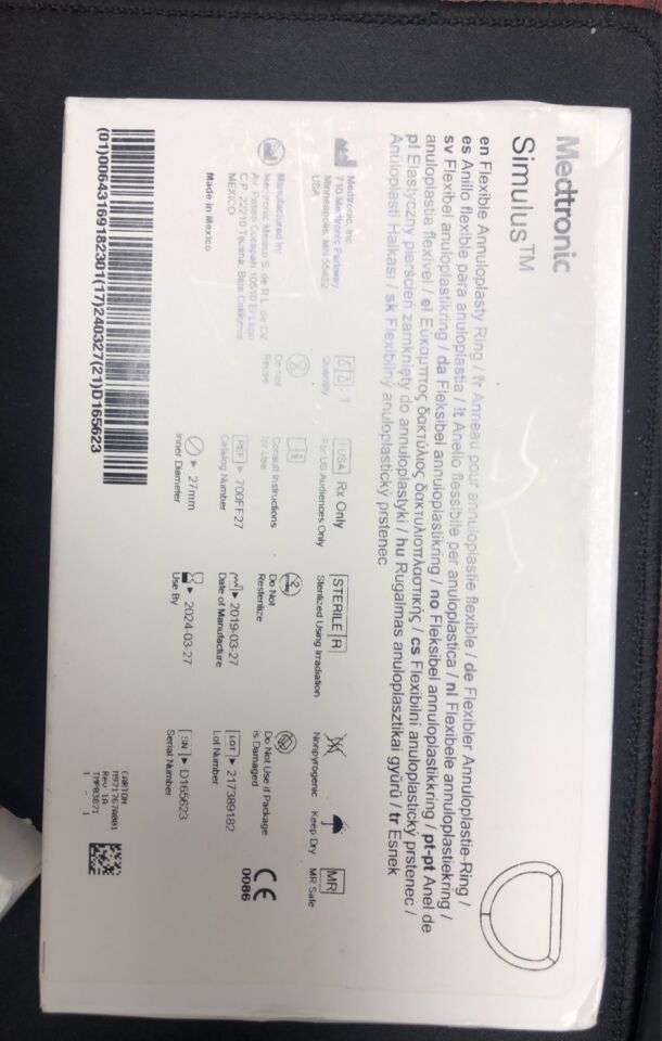 700FF27 - MEDTRONIC - SIMULUS FLEXIBLE ANNULOPLASTY RING 27mm, (BX/1) - ( Expiry Date: 2024-03-14 )