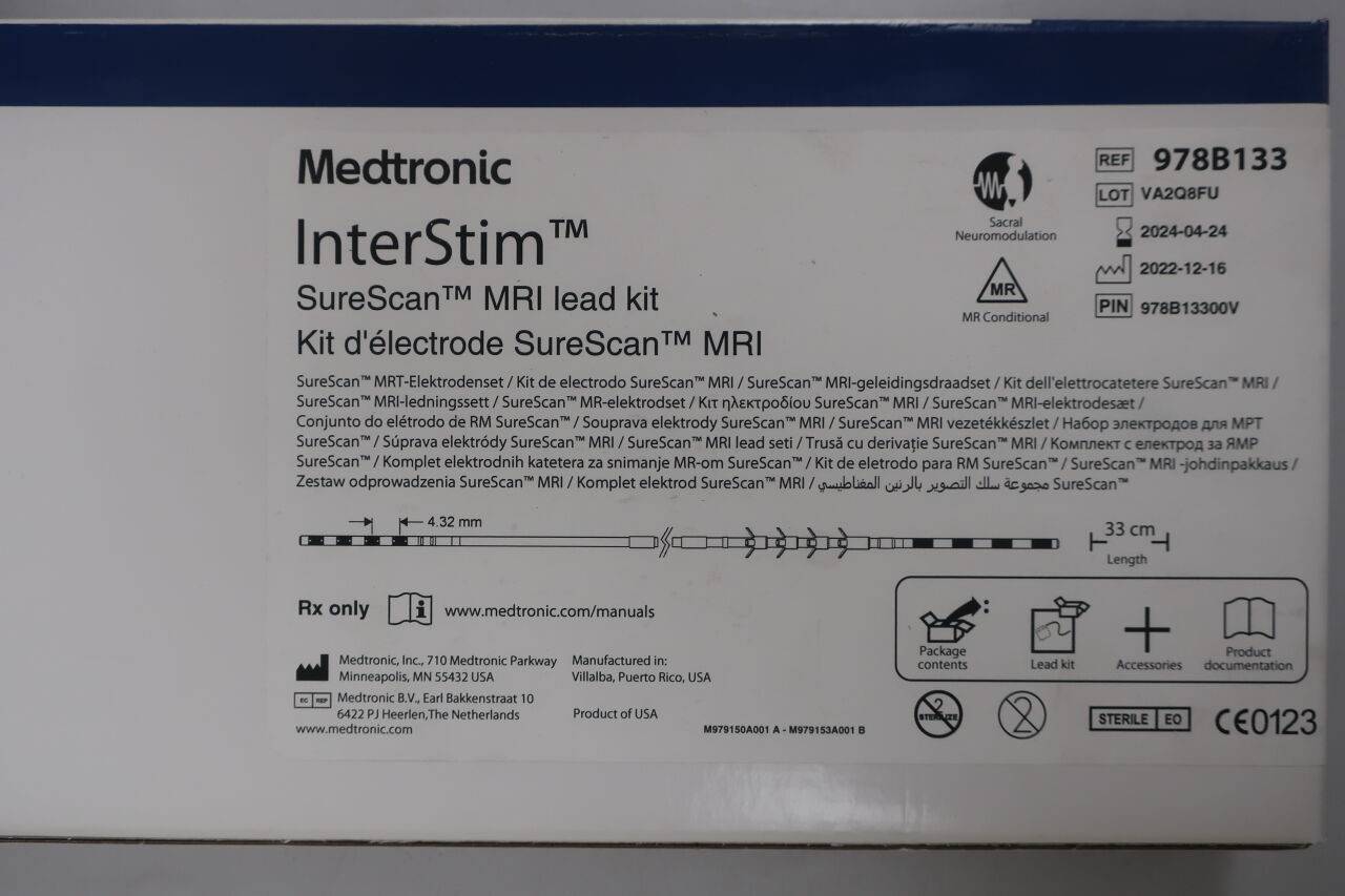 978B133 - MEDTRONIC - InterStim SureScan MRI Lead Kit, 33cm, () - ( Expiry Date: 2024-04-24 )