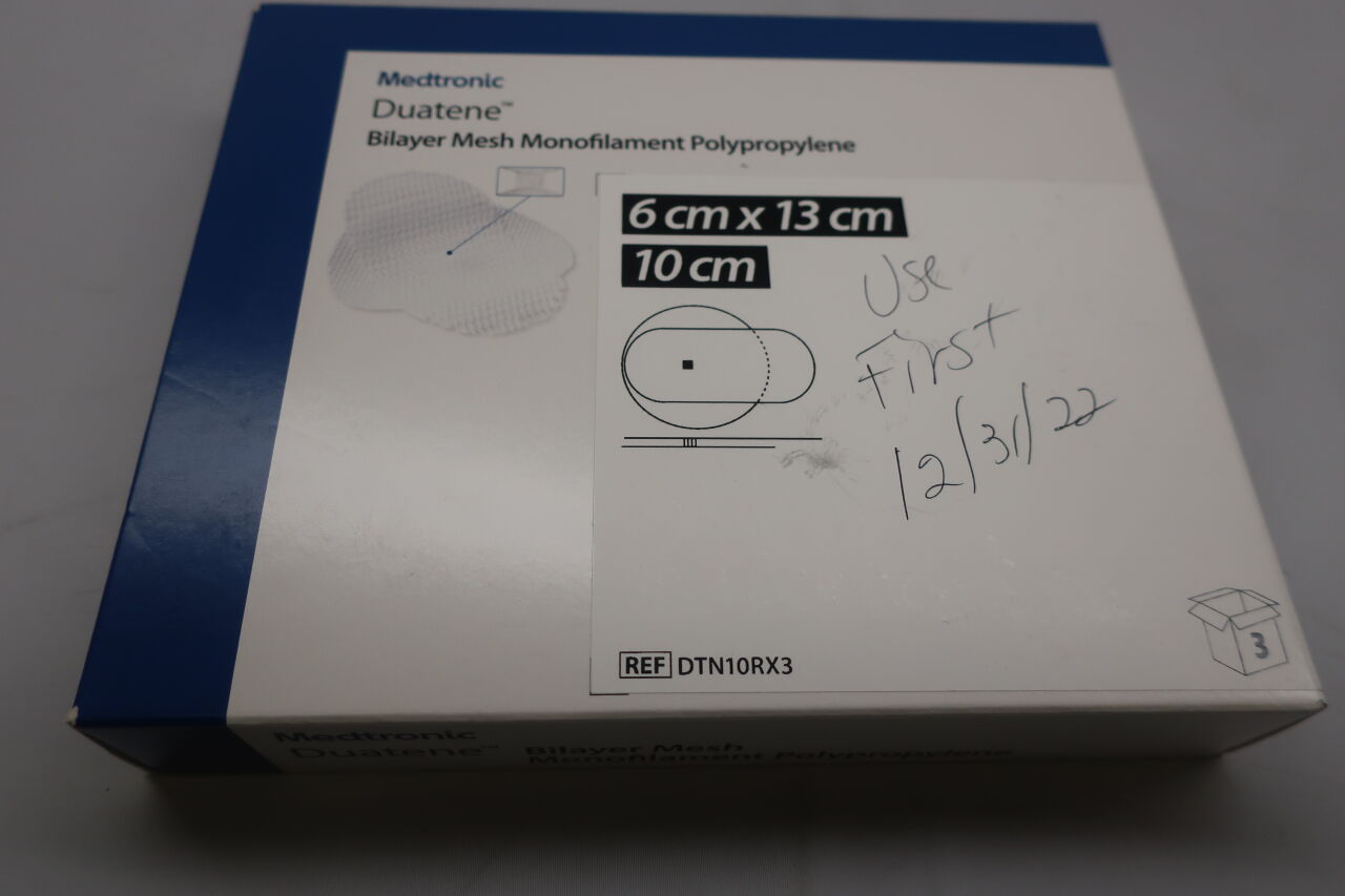 DTN10RX3 - COVIDIEN - Duatene Bilayer Mesh, 10cm Round, (EA) - ( Expiry Date: 2023-05-31 )