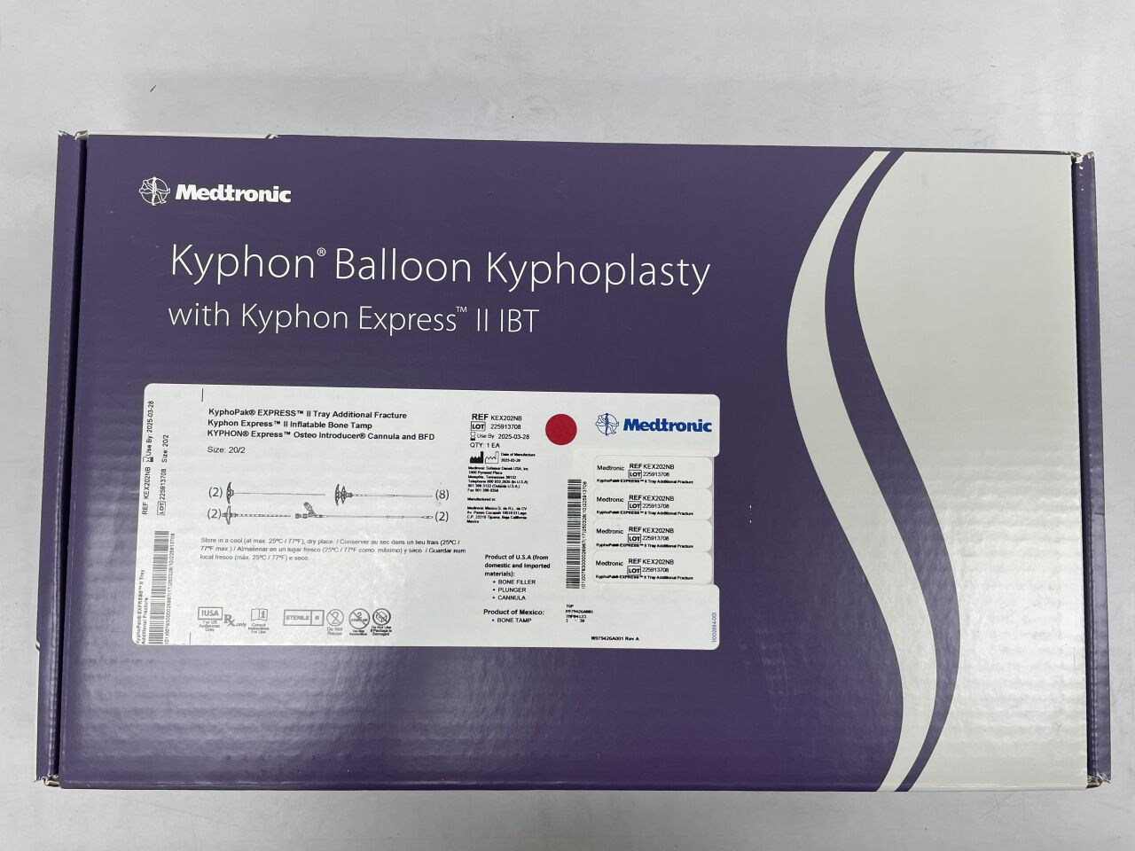 KEX202NB - MEDTRONIC - KYPHON Express II KyphoPak Tray - BONE TAMP KIT AF E2 20/2 , ( BX/1 ) - ( Expiry Date : 2025-03-28 )