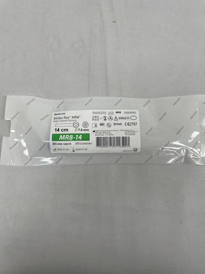 MR8-14BA75 - MEDTRONIC - Midas Rex TOOL MR8-14BA75 MR8 14CM BALL 7.5MM , ( EA ) - ( Expiry Date : 2028-07-22 )