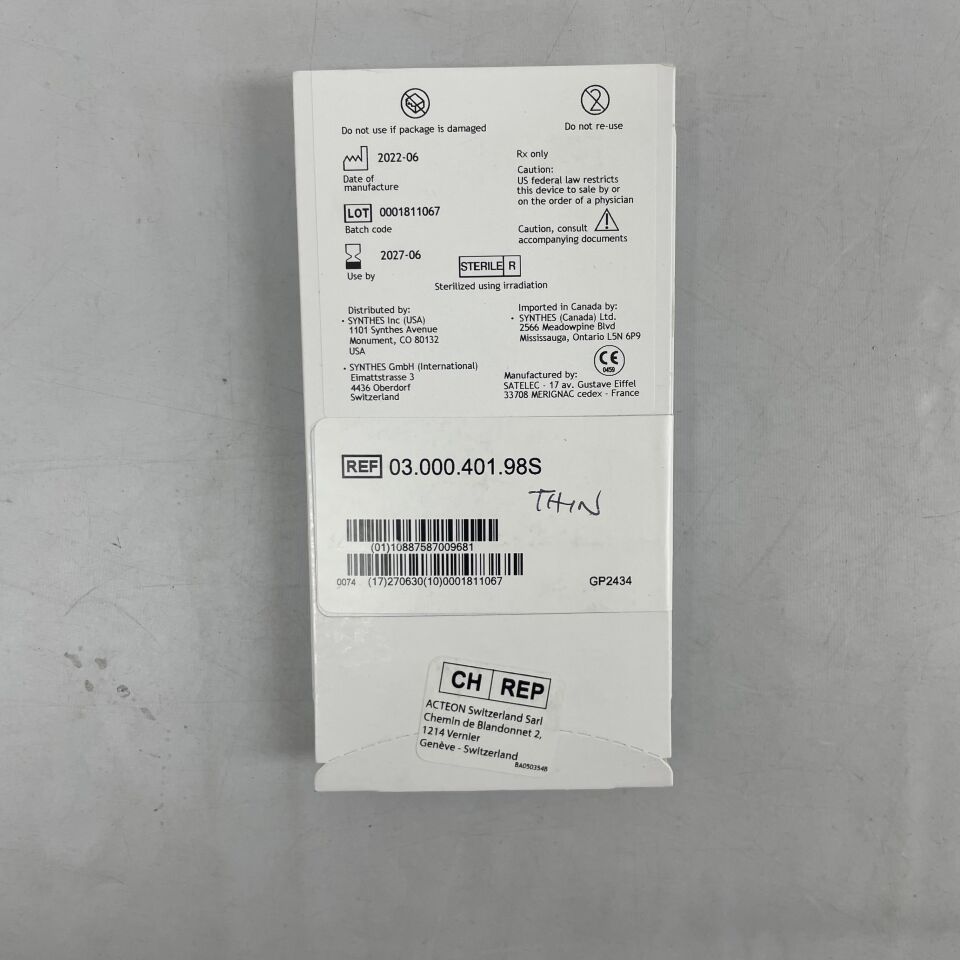 03.000.401.98S - SYNTHES - Saw 20.9x14.1x4.0x0.6mm, () - ( Expiry Date: 2027-06-01 )