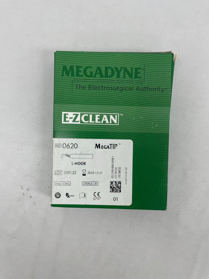 620 - MEGADYNE - E-Z Clean Resposable MEGAtip, L Hook , ( BX/6 ) - ( Expiry Date : 2025-12-31 )