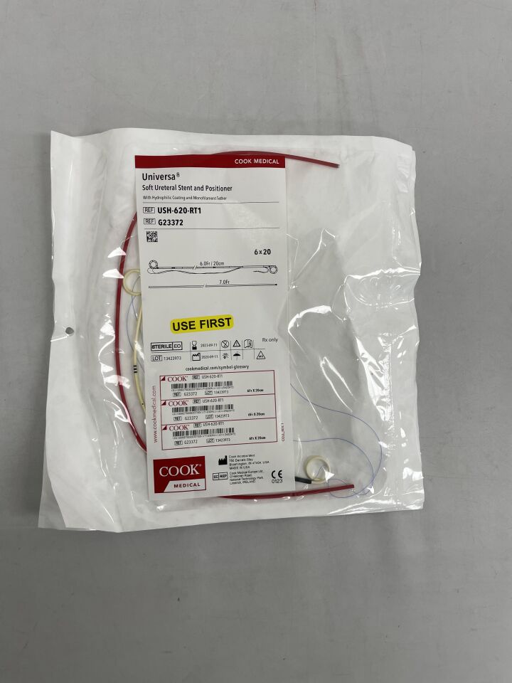 G23372 - COOK - Universa Soft Ureteral Stent and Positioner with Tether 6F X 20CM, (EA) - ( Expiry Date: 2023-05-19 )