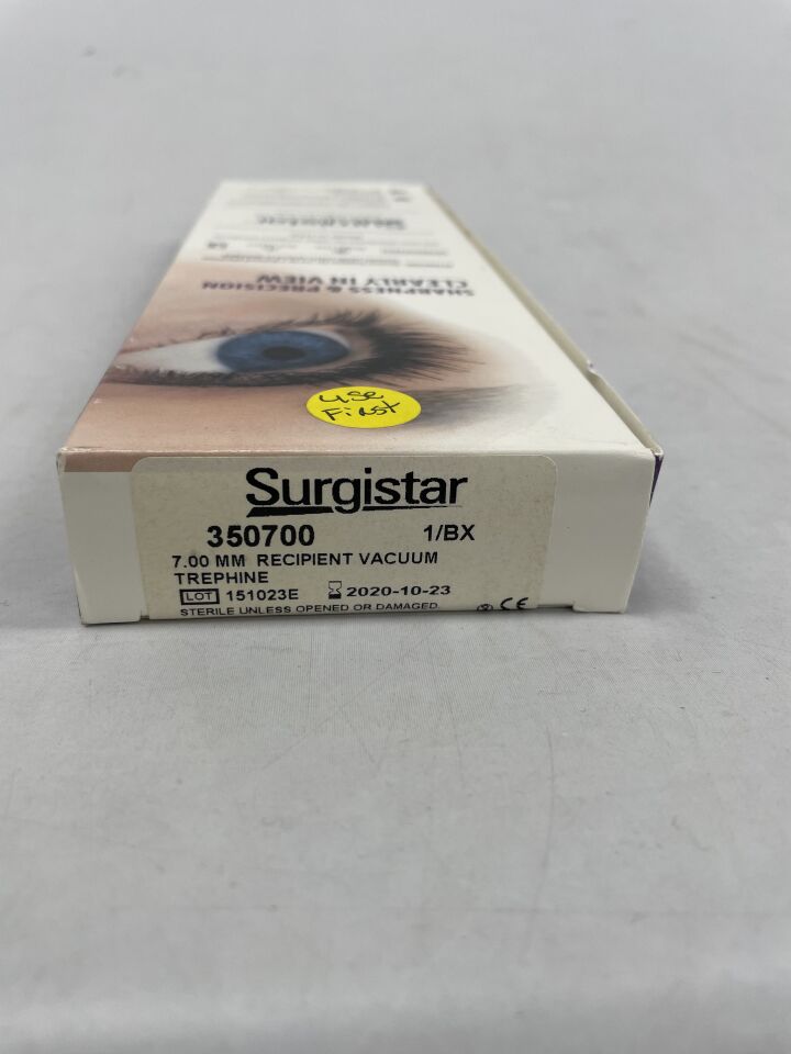 350700 - SURGISTAR - 7.00mm recipient vacuum, trephine, (BX/1) - ( Expiry Date: 2020-10-23 )