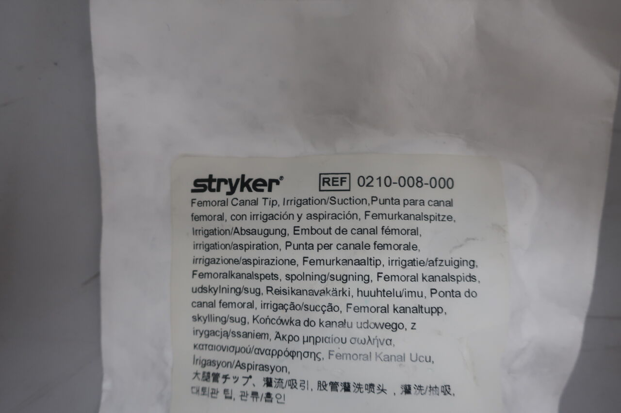 0210-008-000 - STRYKER - Femoral Canal Tip, Irrigation/Suction, (EA) - ( Expiry Date: 2023-06-01 )