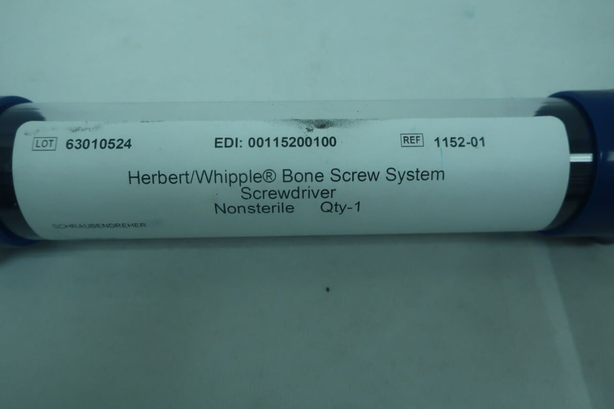 1152-01 - ZIMMER - Herbert/Whipple Bone screw system screwdriver, (EA)