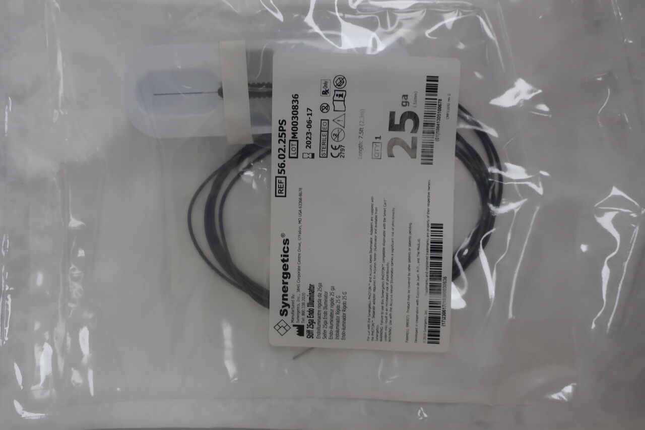 56.02.25PS - SYNERGETICS - Stiff 25ga Endo Illuminator, (EA) - ( Expiry Date: 2023-06-17 )