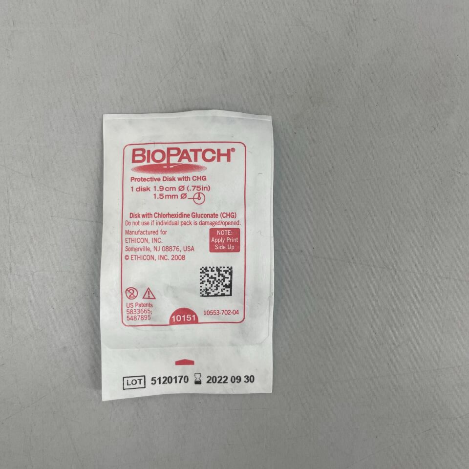 10151 - ETHICON - BioPatch Protective Disk, 1.9 cm, 1.5 mm Center Hole, (EA) - ( Expiry Date: 2022-09-30 )