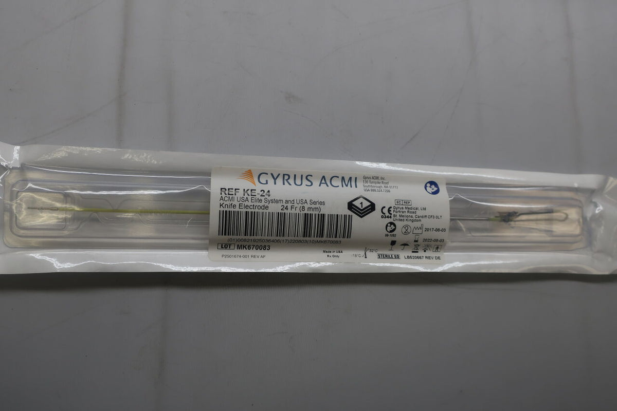 KE-24 - GYRUS - Knife Electrode, 24 Fr (8mm), For Elite System USA Series, (EA)