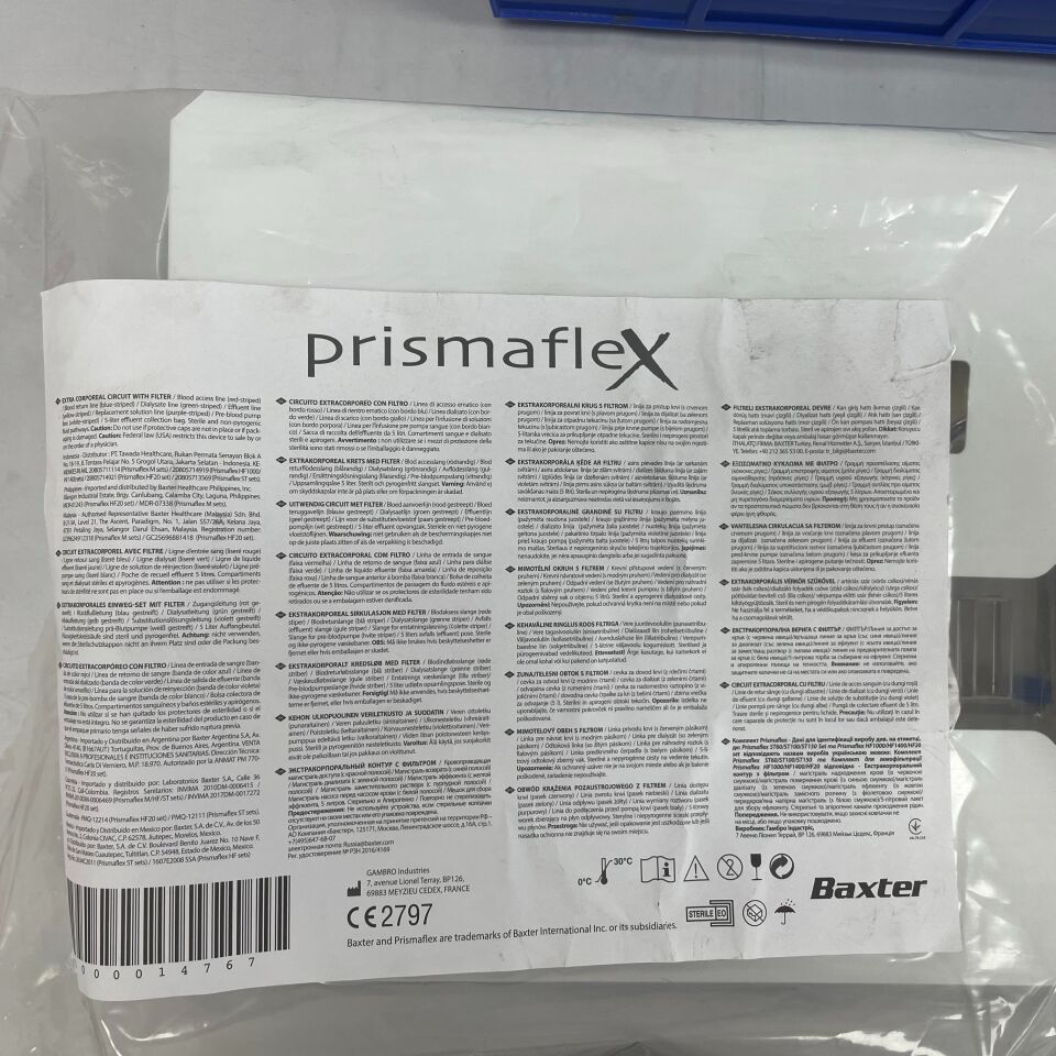 109990 - BAXTER - Prismaflex M150 Hemofilter set, () - ( Expiry Date: 2022-11-30 )