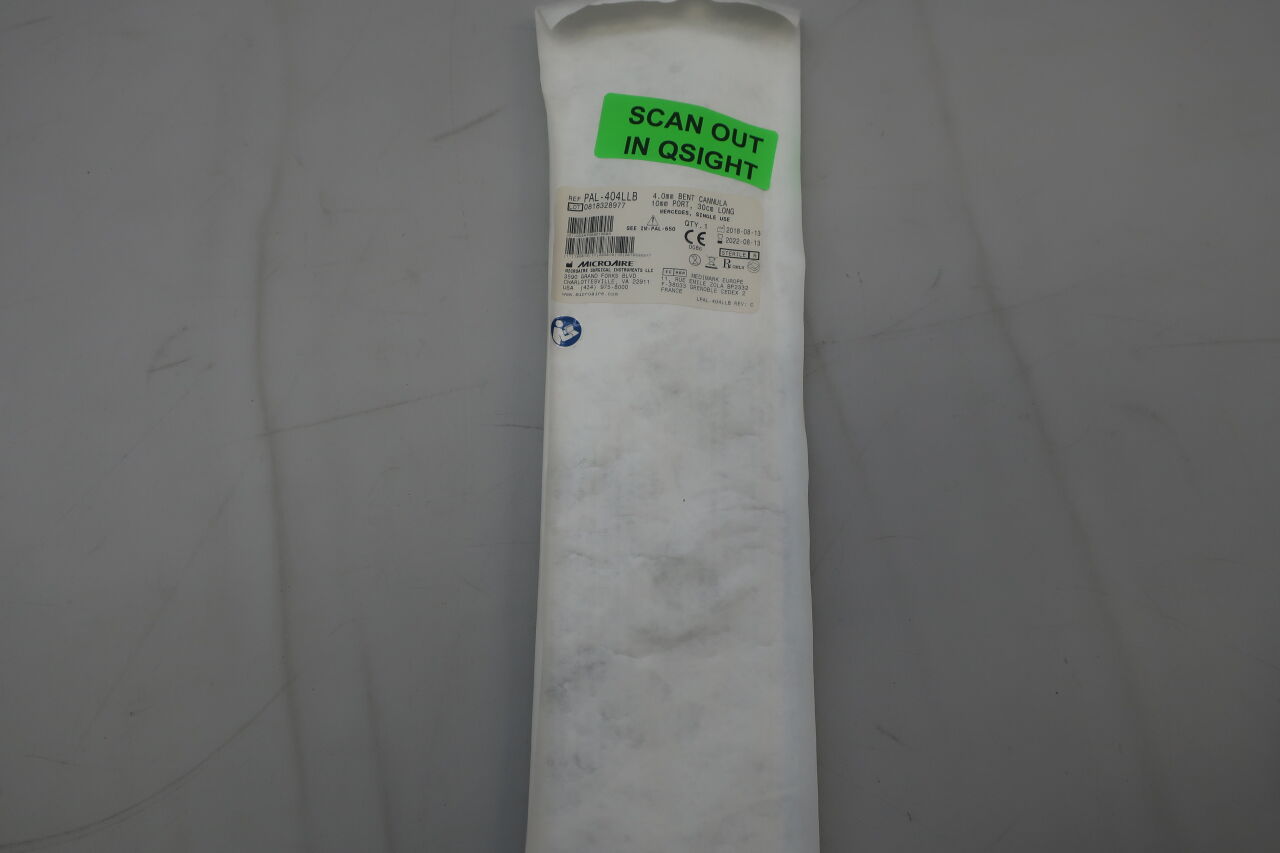 PAL-404LLB - MICRO-AIRE - Mercedes Bent Cannula, 4.0 mm, 10mm port, 30cm Long, (EA) - ( Expiry Date: 2022-11-15 )