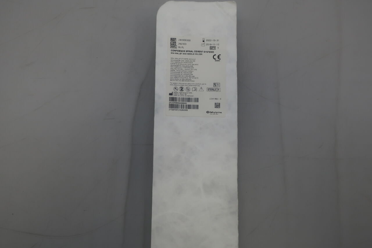 283906300 - MEDOS - Confidence Spinal Cement System Mini Mallet and Needle Holder , (EA) - ( Expiry Date: 2022-10-31 )