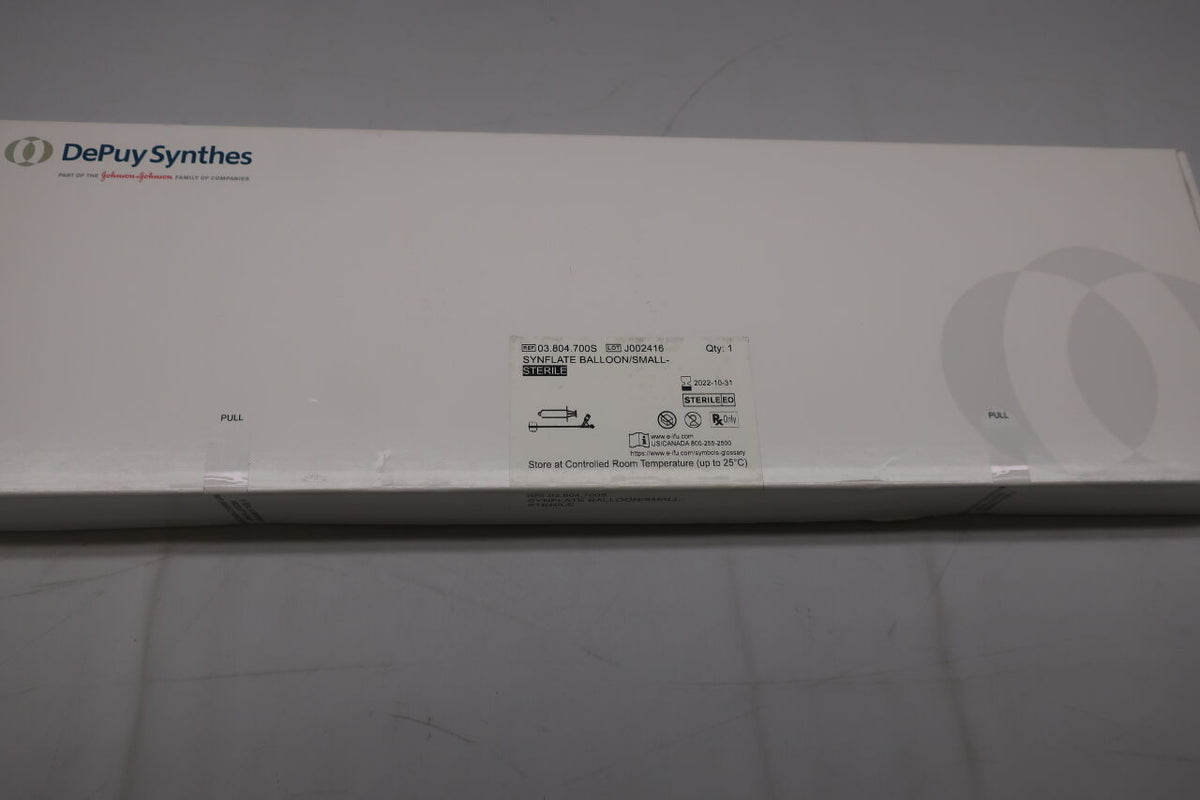 03.804.700S - SYNTHES - SYNFLATE Vertrebral BALLOON, SMALL, max volume 4mL, balloon length 10mm, max diameter 16.3mm, (BX/1)