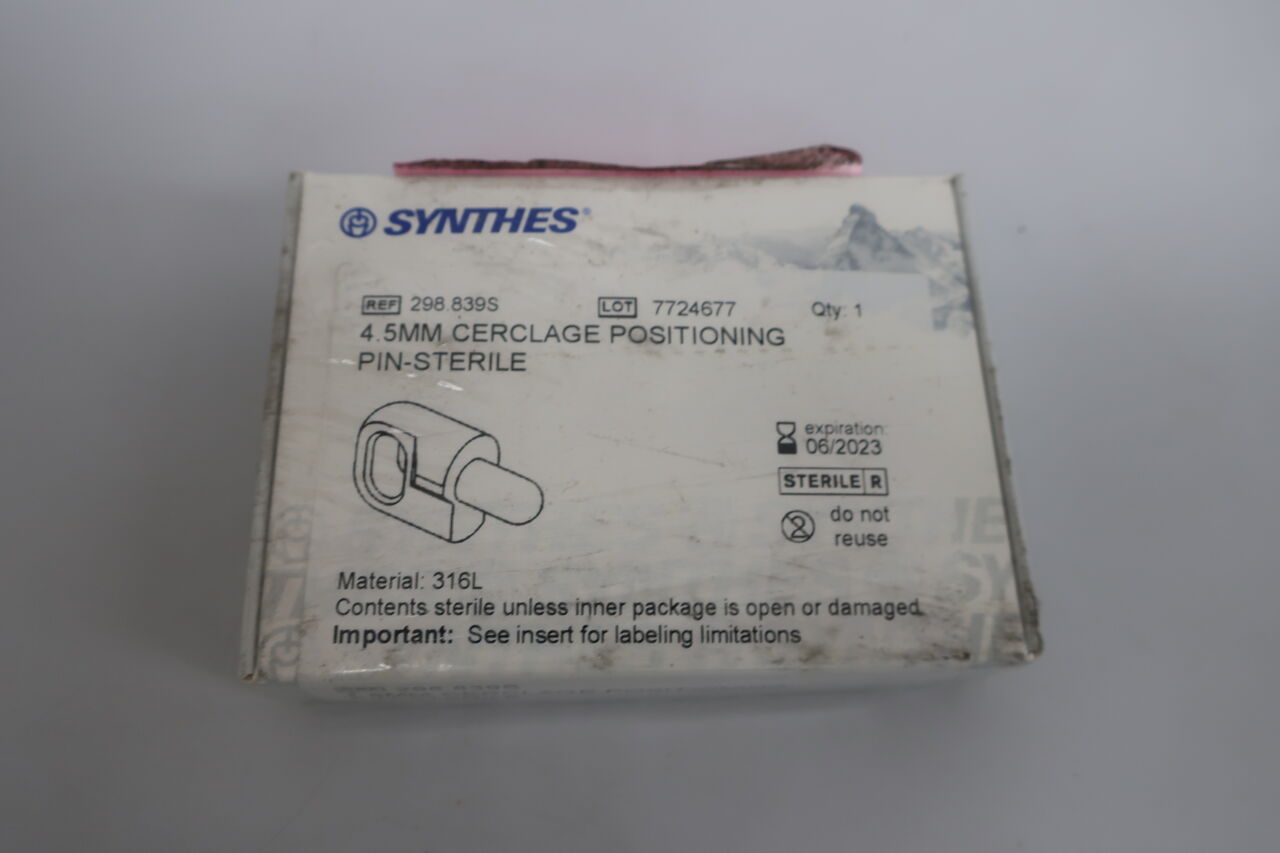 298.839S - SYNTHES - 4.5mm cerclage positioning pin, (BX/1) - ( Expiry Date: 2023-06-30 )