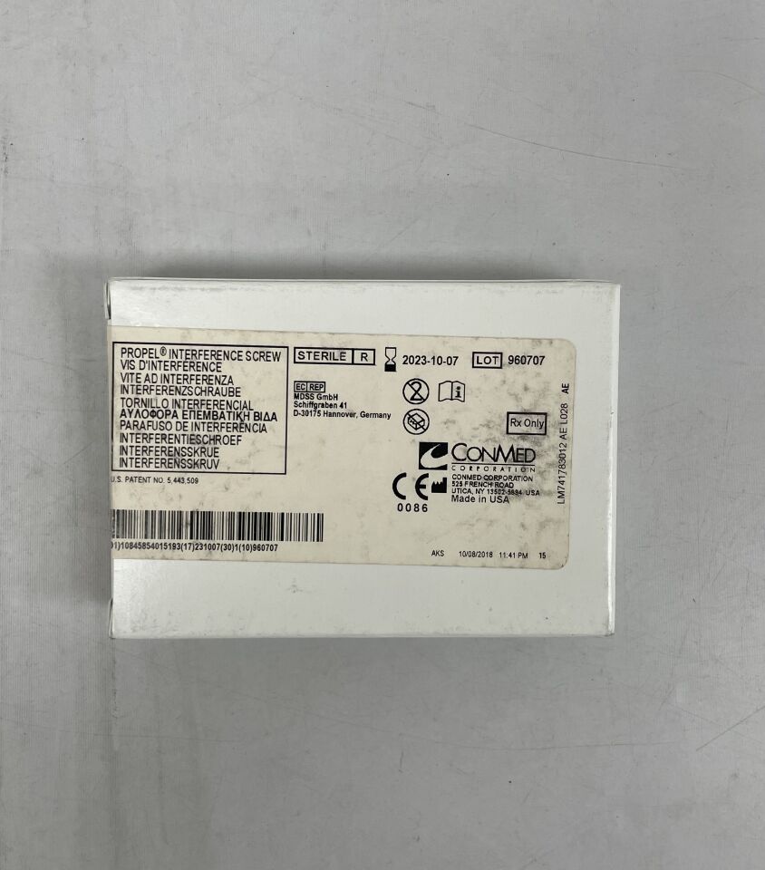 C8948 - CONMED - PROPEL Interference Screw, Tapered Tip 9mm X 30mm, (BX/1) - ( Expiry Date: 2023-10-07 )