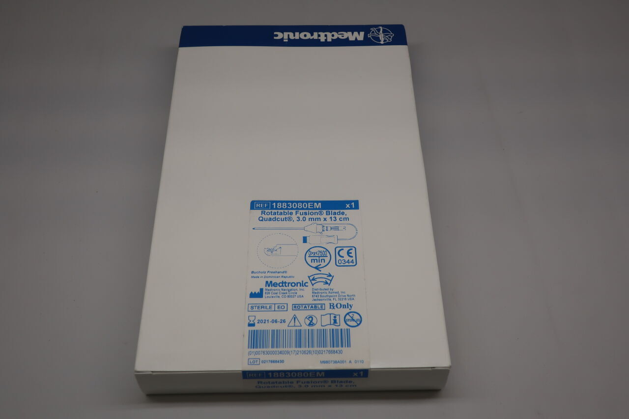 1883080EM - MEDTRONIC - Rotatable Fusion Blade, Quadcut, 3mm dia. x 13 cm Length, () - ( Expiry Date: 2023-11-20 )