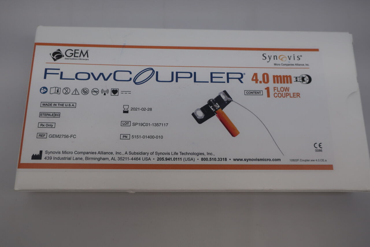 GEM2756-FC - SYNOVIS - flowcoupler, 4.0mm , ( ) - ( Expiry Date : 2026-03-14 )