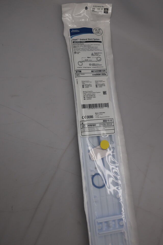 393611026 - BOSTON SCIENTIFIC - Expel Ureteral Stent System, 10.3F x 26cm, (EA) - ( Expiry Date: 2022-12-03 )