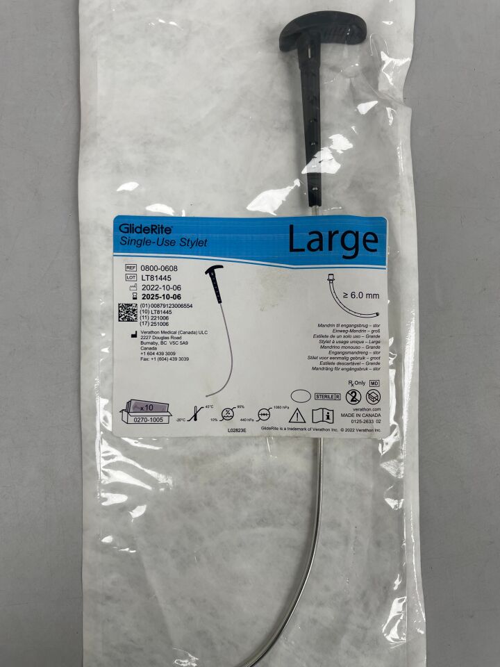 0800-0608 - VERATHON - GlideRite Stylet, Large, 6mm , ( EA ) - ( Expiry Date : 2025-10-06 )