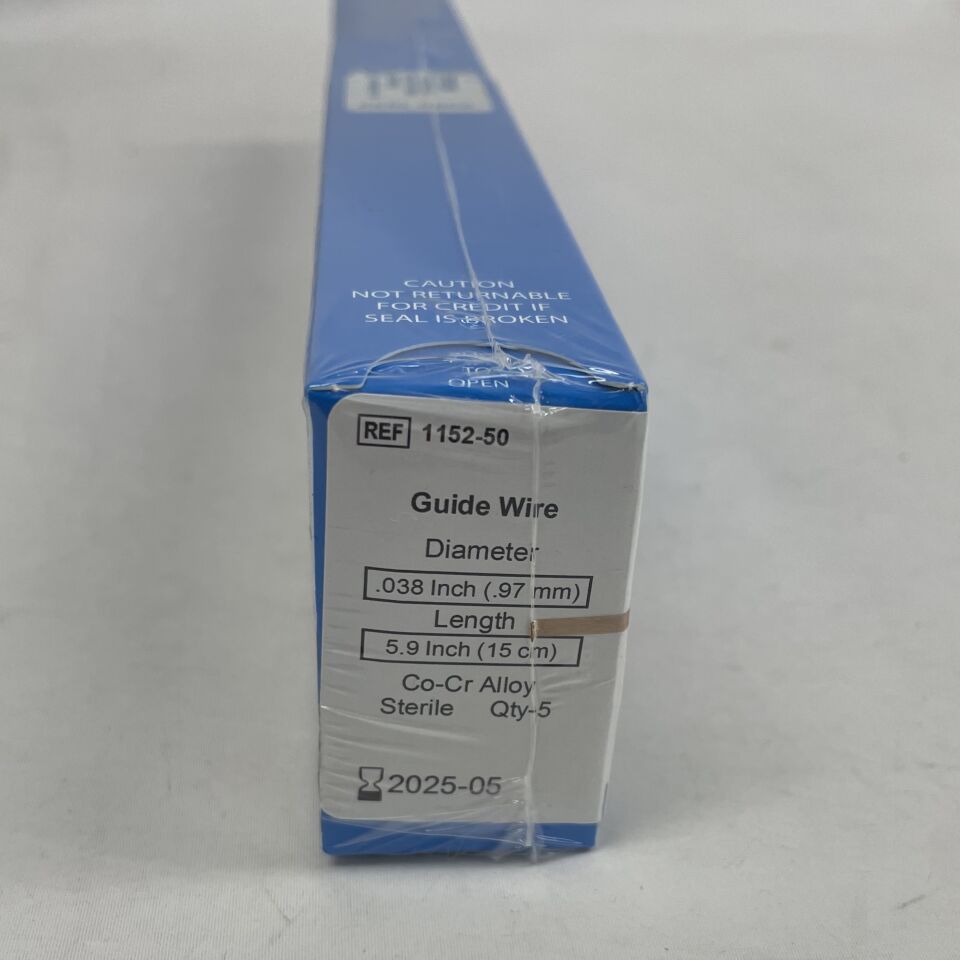 1152-50 - ZIMMER - Guide Wire 0.038 inch diameter, 5.9 inch length , ( BX/5 ) - ( Expiry Date : 2025-05-04 )