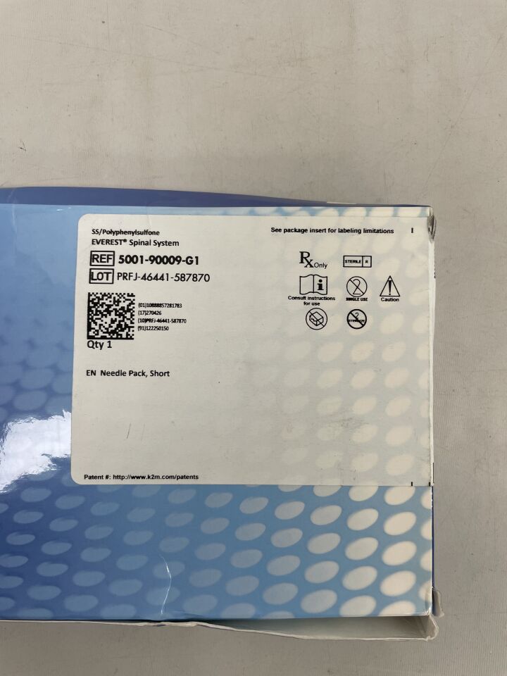5001-90009-G1 - K2M - EVEREST Spinal System, Needle Pack, Short, (EA) - ( Expiry Date: 2027-04-26 )