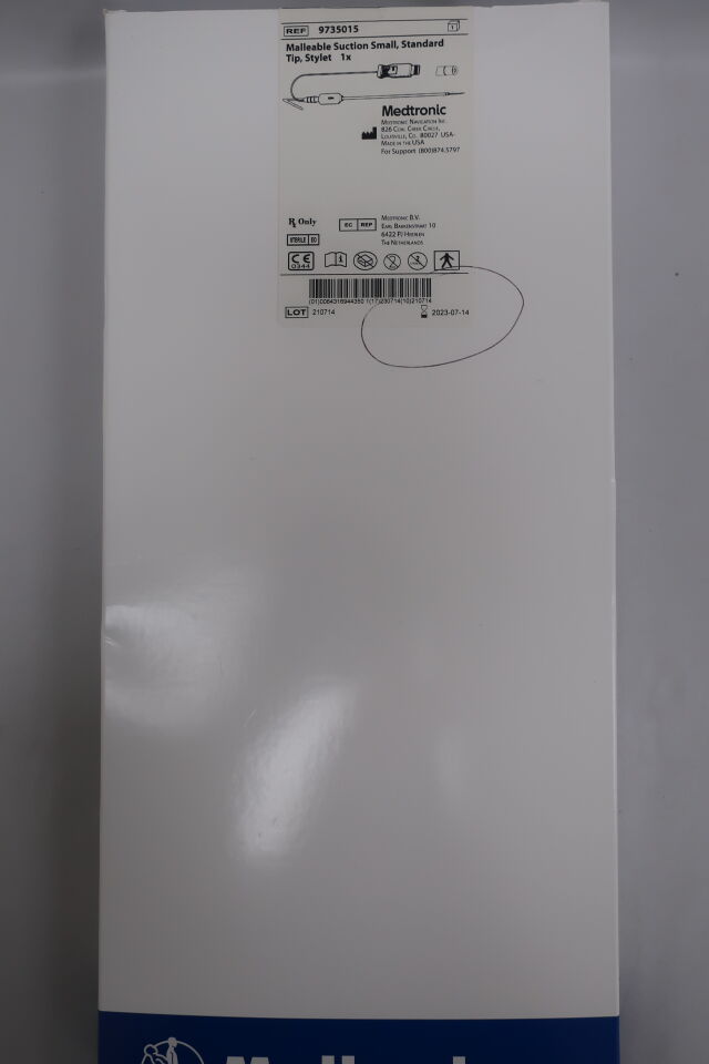 9735015 - MEDTRONIC - malleable suction small, standard tip, stylet, () - ( Expiry Date: )