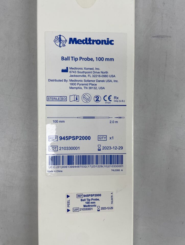 945PSP2000 - MEDTRONIC - Ball Tip Probe, 100mm length, (BX/1) - ( Expiry Date: 2023-12-29 )