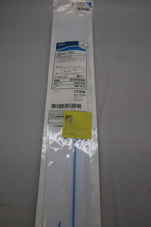 27129 - BOSTON SCIENTIFIC - Flexima APD Drainage Catheter System, J-Tip, Regular, 8F x 20cm, (EA) - ( Expiry Date: 2024-01-27 )