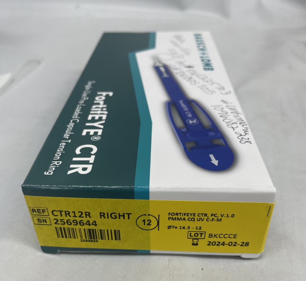 CTR12R - BAUSCH & LOMB - FortifEYE CTR Pre-Loaded Capsular Tension Ring, Right, 14.5 mm x 12.0 mm, (BX/1)