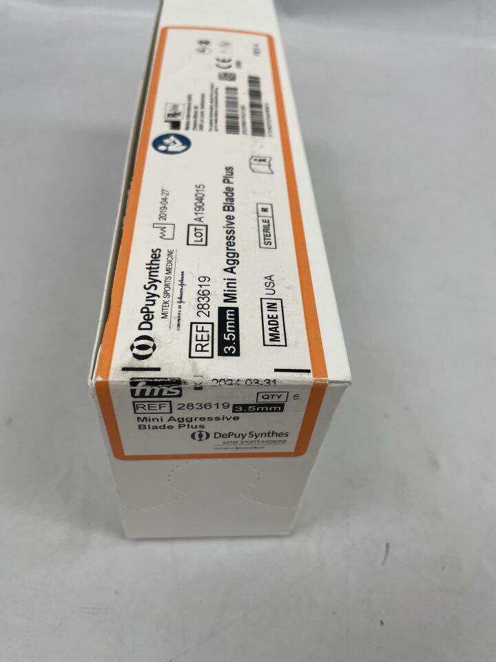 283619 - DEPUY - FMS Mini Aggressive Blade Plus 3.5mm, (BX/5) - ( Expiry Date: 2024-03-31 )