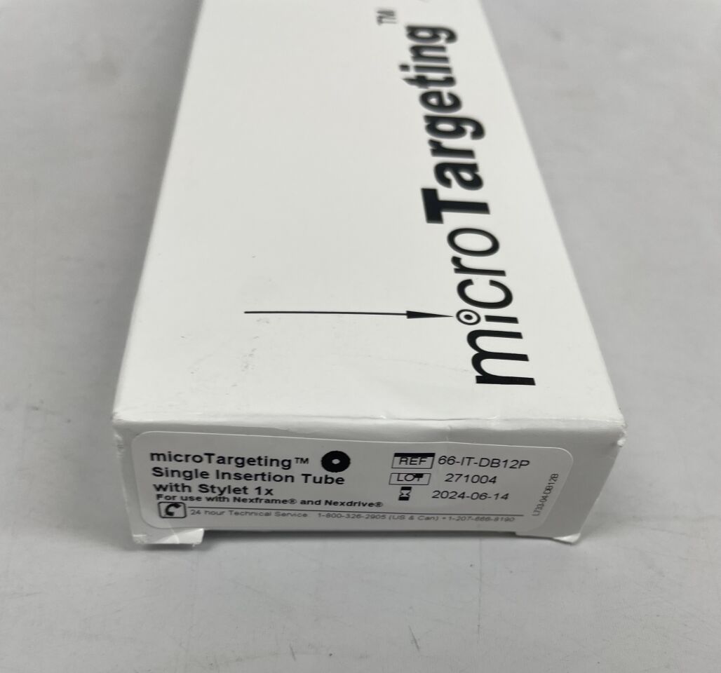 66-IT-DB12P - FHC - microTargeting Single Insertion Tube with Stylet, Sterile, at target, for use with Nexframe and Nexdrive, (BX/1) - ( Expiry Date: 2024-06-14 )