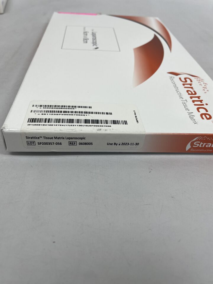 0608005 - LIFECELL - Strattice Reconstructive Tissue Matrix Laparoscopic, 6x8cm
, () - ( Expiry Date: 2023-11-30 )