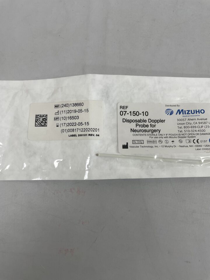 07-150-10 - MIZUHO - Disposable Doppler Probe For Neurosurgery, () - ( Expiry Date: 2022-05-15 )