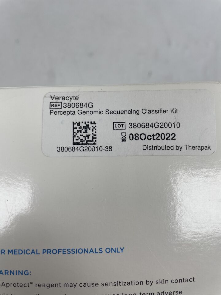 380684G - VERACYTE - Percepta Genomic Sequencing Classifier Kit, (BX/8) - ( Expiry Date: 2022-10-08 )