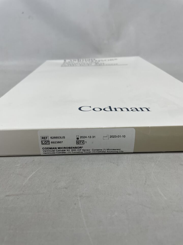 626653US - CODMAN - codman microsensor ventricular catheter kit with icp sensor - 626653us, (BX/1) - ( Expiry Date: 2024-01-02 )