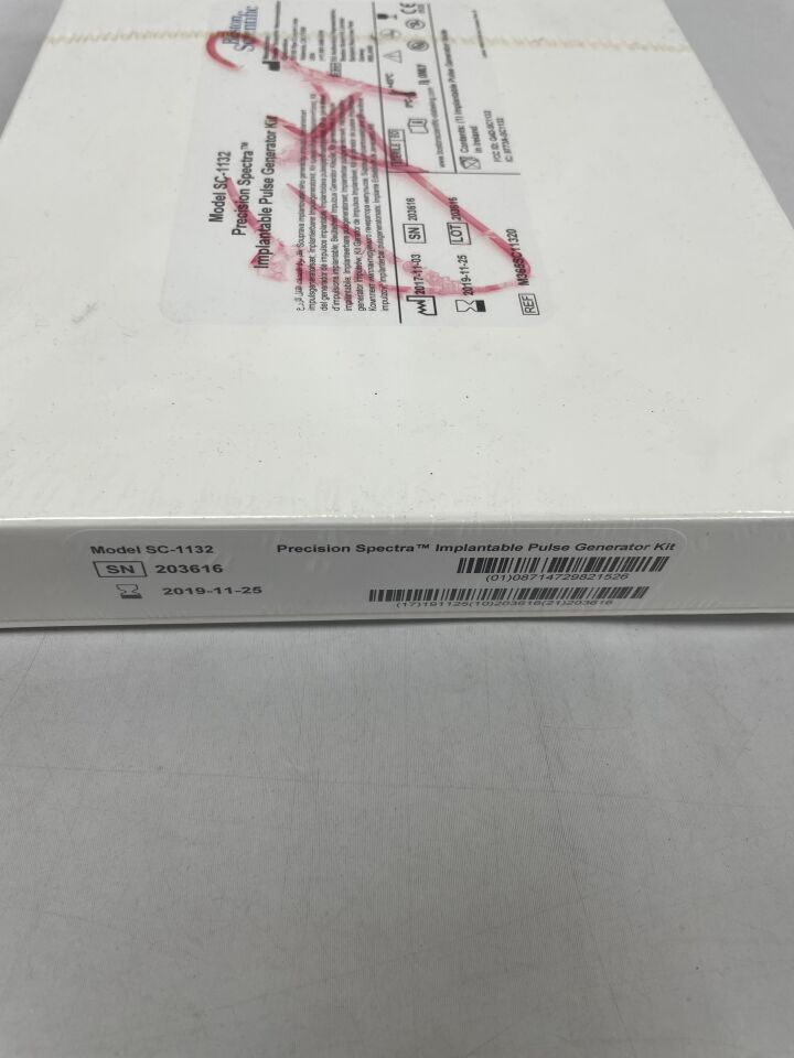 365SC1132 - BOSTON SCIENTIFIC - Precision Spectra Implantable Pulse Generator Kit, (BX/1) - ( Expiry Date: 2019-11-25 )
